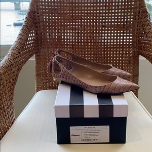 Aquazzura Forever Marilyn Leather Ballet Flats